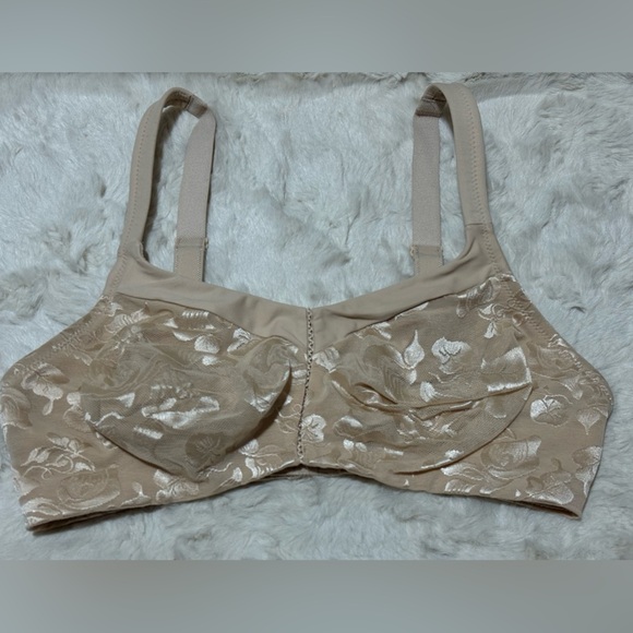 Wacoal Awareness Full Figure Seamless Wire Free Bra Sand 38D - Picture 9 of 15